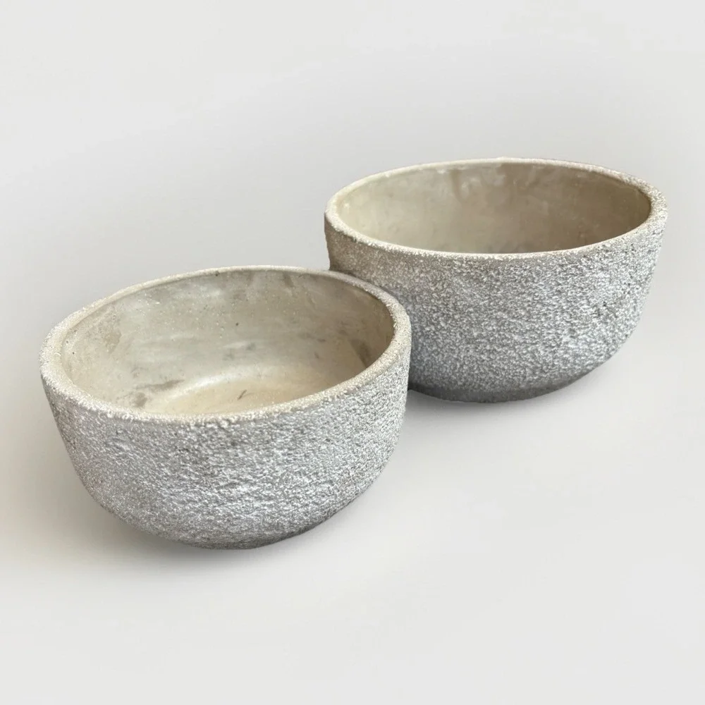 Succulent Planter - Indoor/Outdoor Cement? Planter Pot Gardening Set Of 2